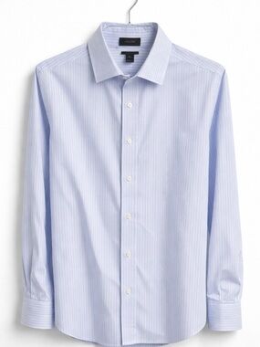 J.Crew Ludlow Dress Shirt Blue Stripe Slim Fit 120’s 2-Ply Cotton Size M